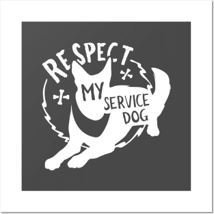 Respect My Service Dog Posters and Art